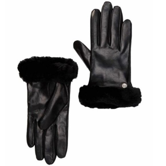 ๐NWT๐ค UGG Genuine Dyed Shearling Leather Gloves - Picture 2 of 3
